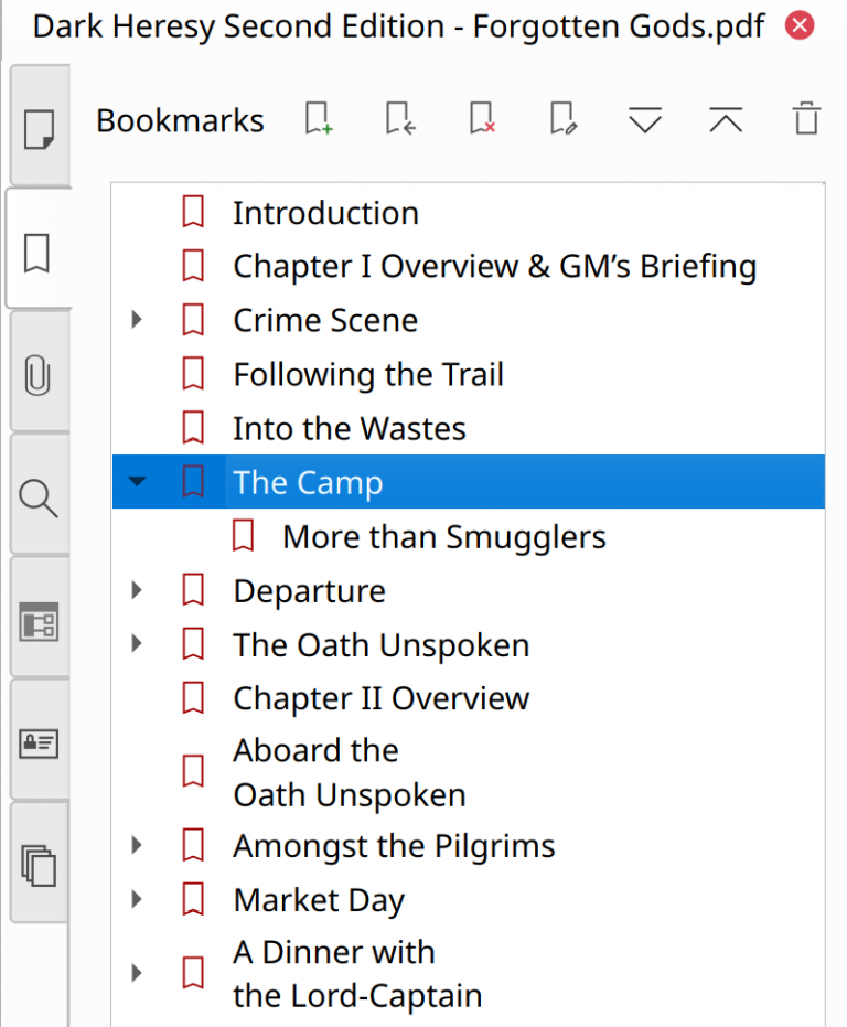 Create and Edit Bookmarks in PDF documents