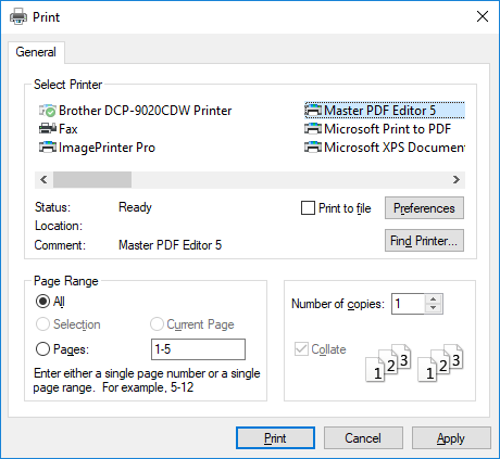 print to pdf