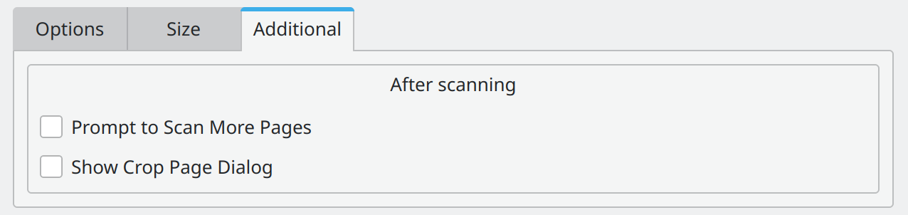 Additional scan settings in Master PDF Editor