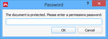 Unlock restricted operations with a password in Master PDF Editor