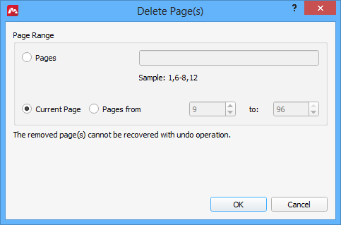Deleting PDF Pages