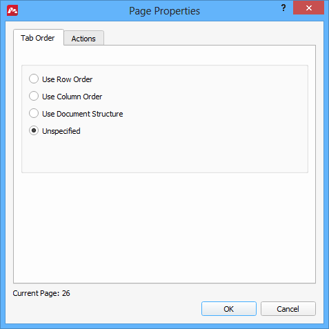 Page Properties in PDF