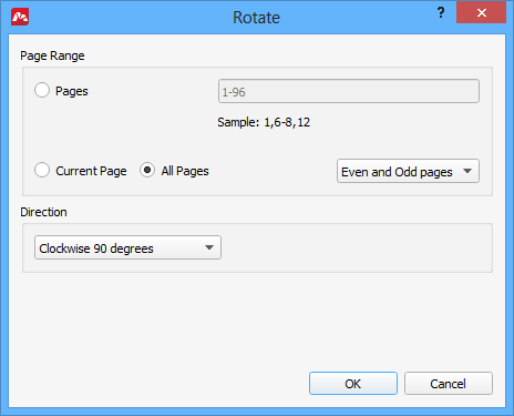 Rotating a PDF Page