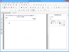 Editing Formatted Text in PDF using Master PDF Editor