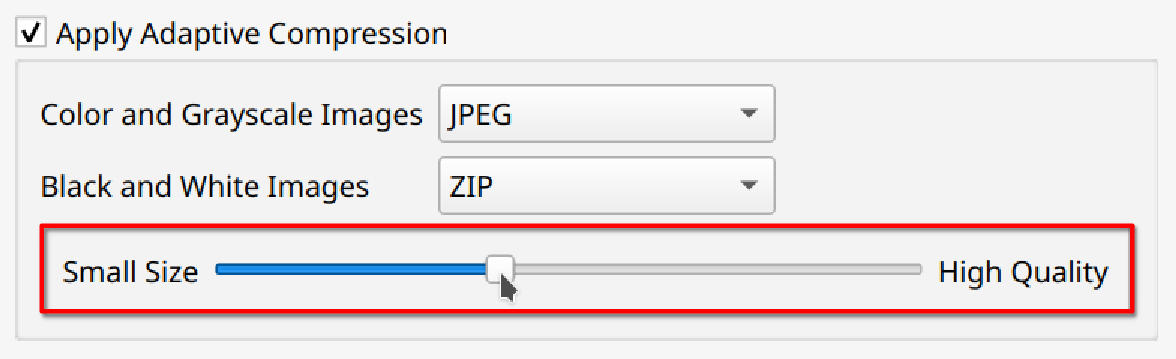 Image Compression Quality in Master PDF Editor