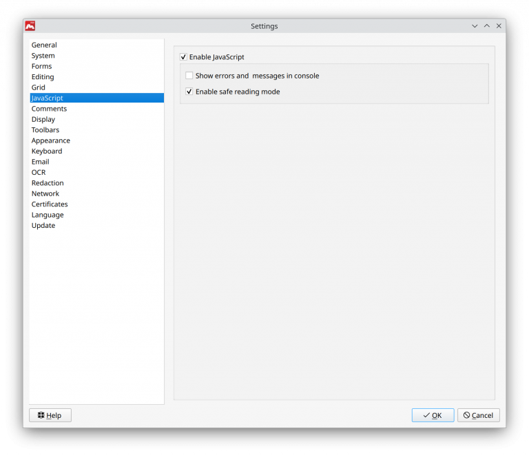 Preferences - JavaScript