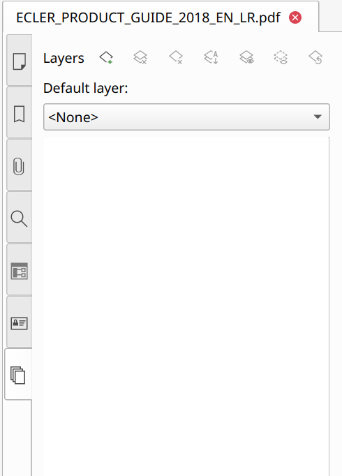 Layers tab in Master PDF Editor