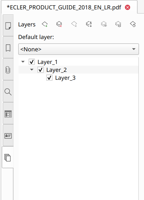 Nesting layers in Master PDF Editor