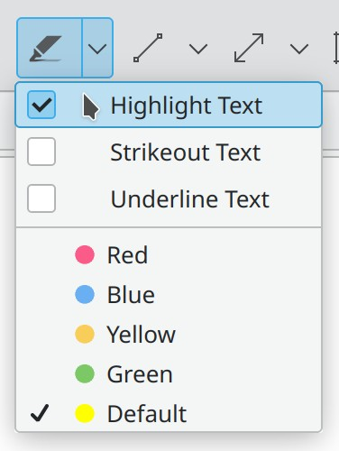 Highlight text in Master PDF Editor