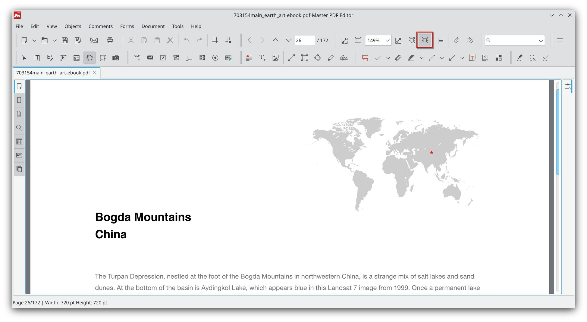 Fit Width mode in Master PDF Editor
