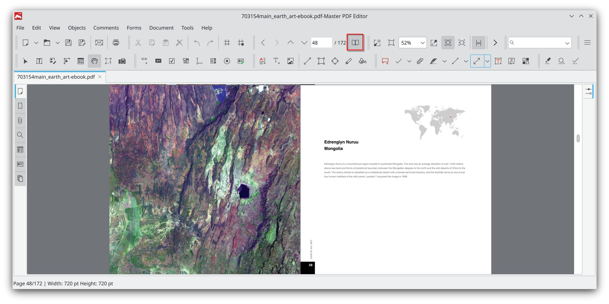 Facing pages in Master PDF Editor
