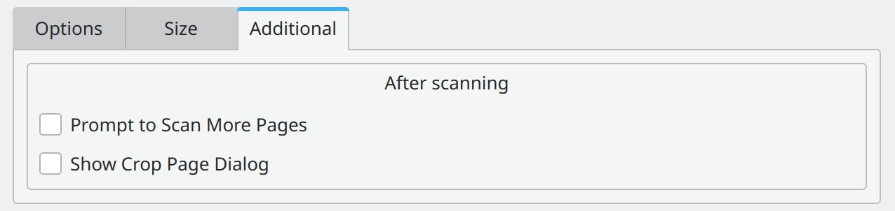 Additional scan settings of paper documents in Master PDF Editor