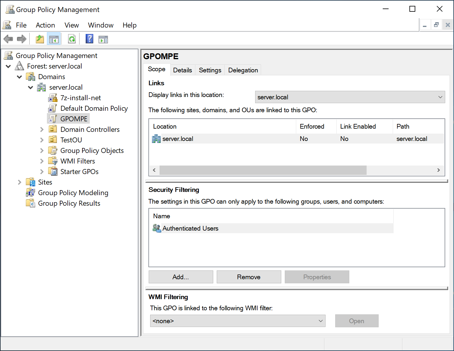 Group Policy Management