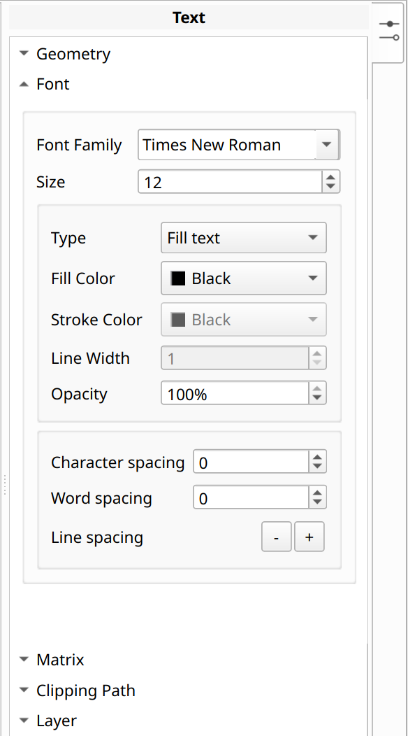 Font formatting in Master PDF Editor