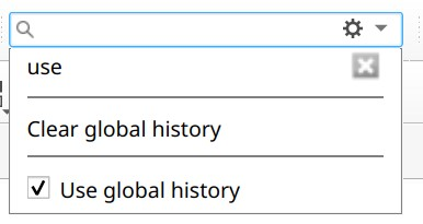Global search history in Master PDF Editor