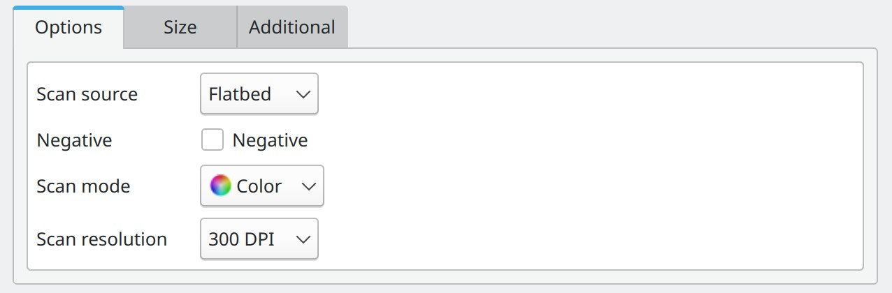 Scanning options in Master PDF Editor