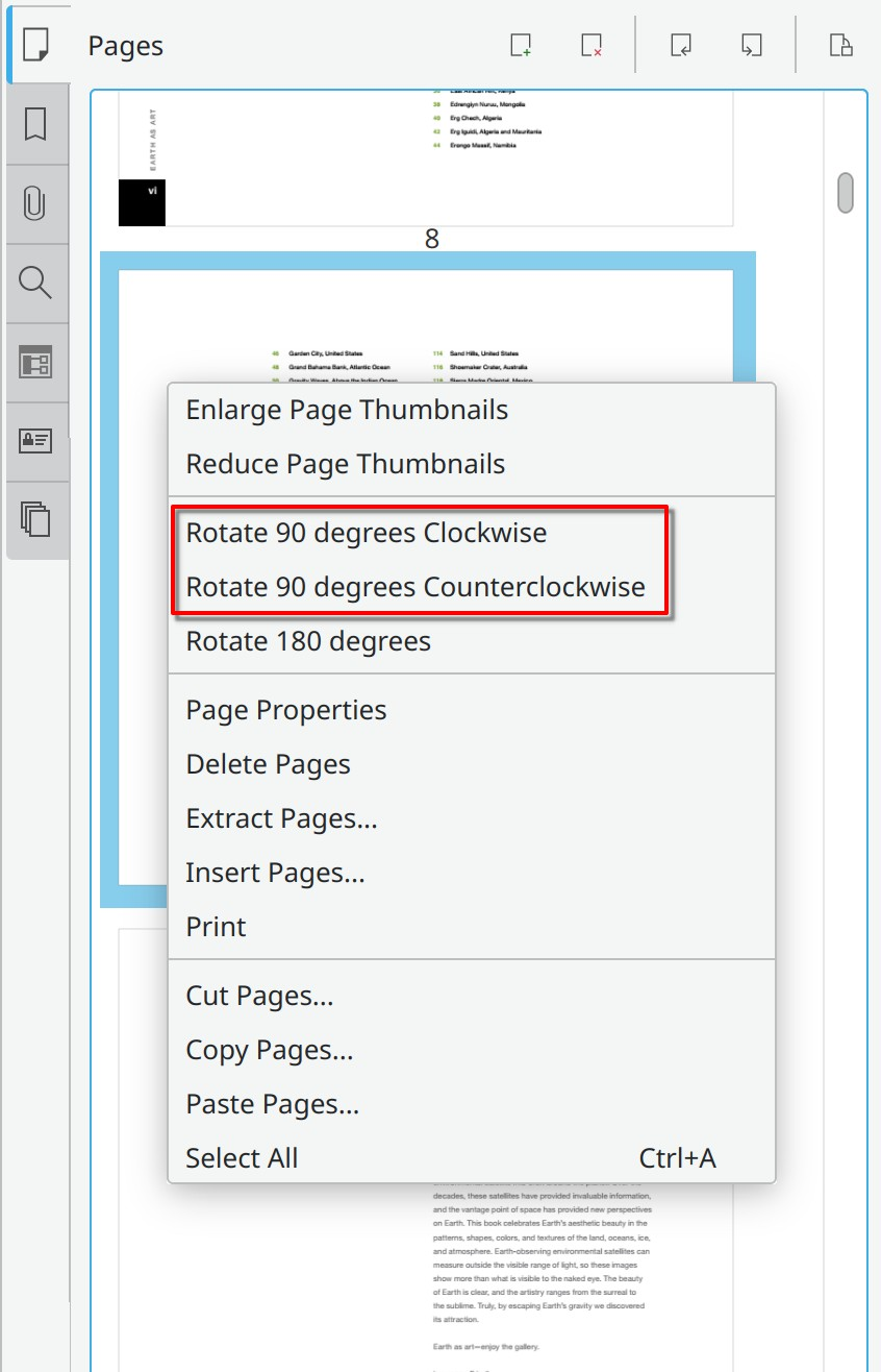 Rotate PDF Page