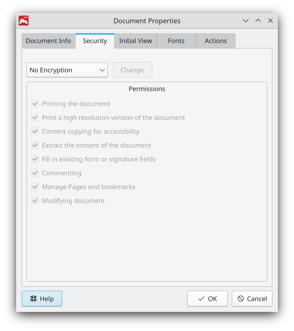 Securing PDFs with a Password