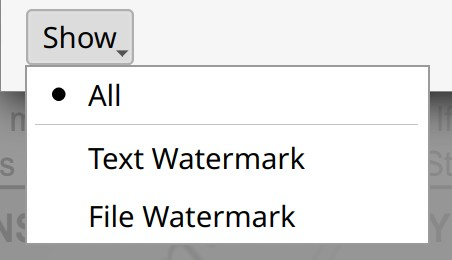 Show watermarks in Master PDF Editor