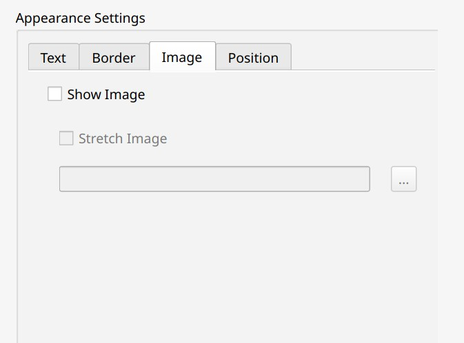 Signature image settings