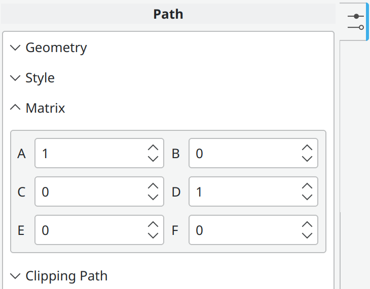 Matrix section